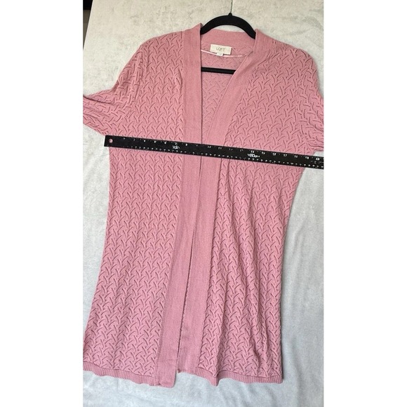 Loft Outlet Cardigan Womens M Pink Boho Feminine Romantic Coquette Clean Girl‎ - Picture 4 of 6